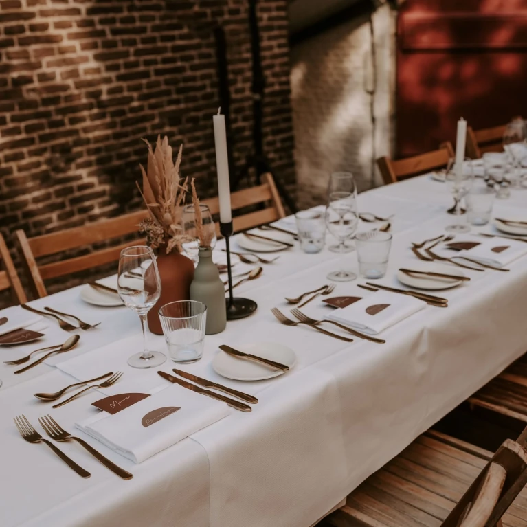 Bruiloft diner