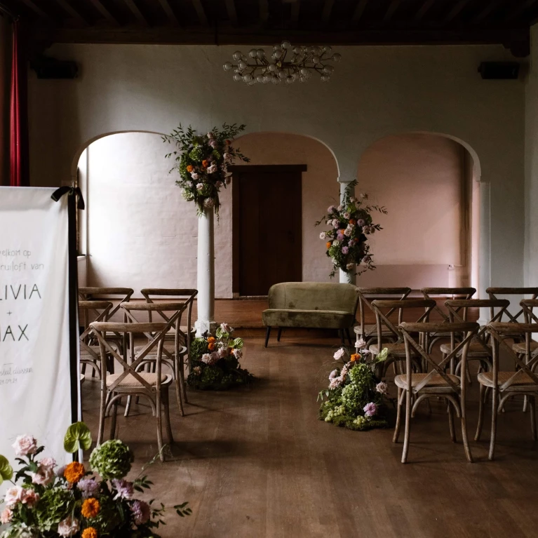 Trouwen in een eeuwenoud kasteel