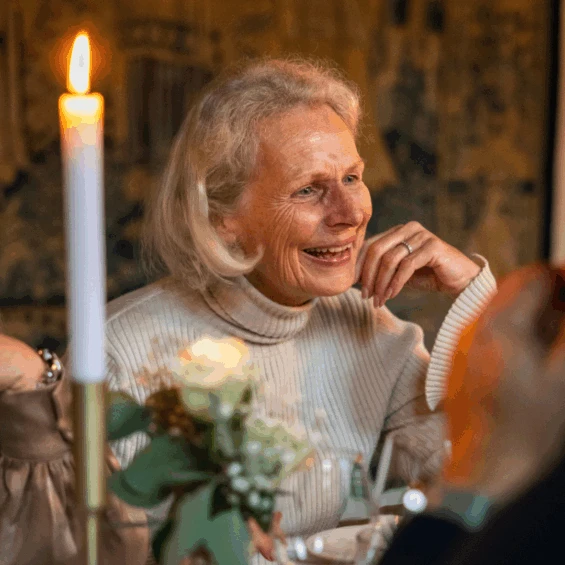 lachende vrouw