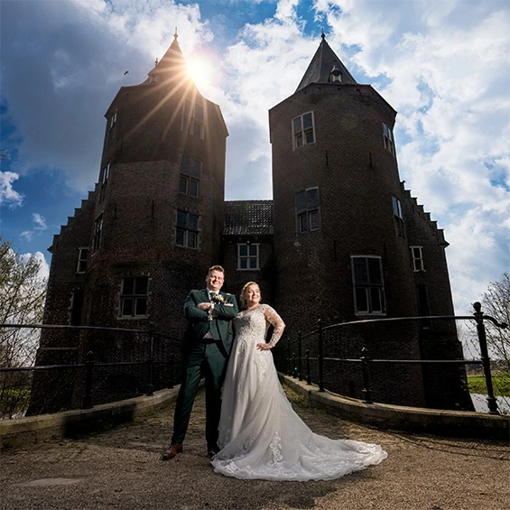 succesvolle bruiloft bij Kasteel Dussen